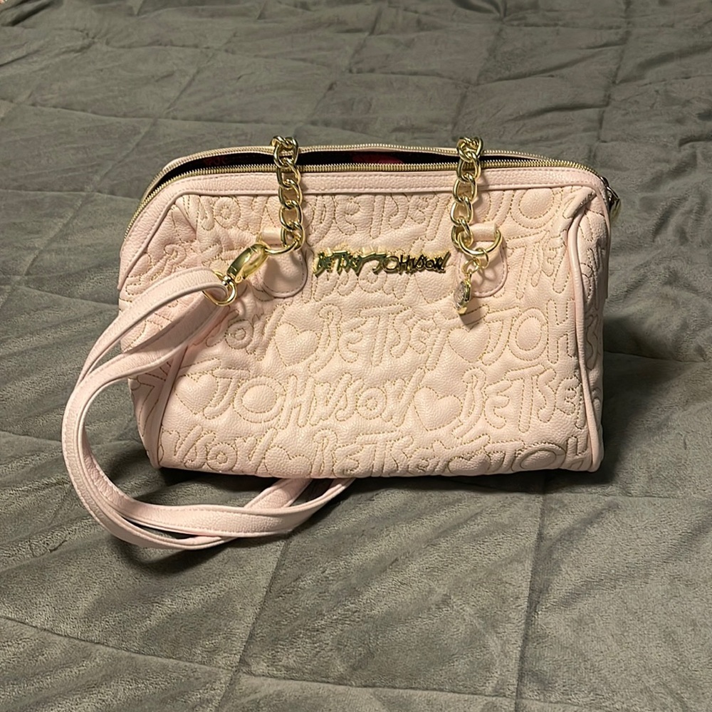Betsy Johnson Pink Crossbody Purse